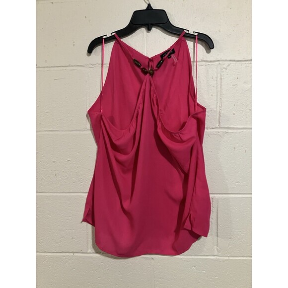 1.STATE Pink Halter Brown Accented Sleeveless Top size XL - Picture 7 of 13